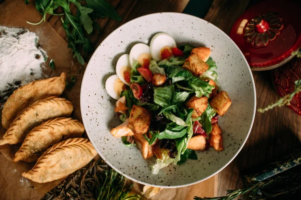 Comida Tradicional Mongol Mesa — Fotografia de Stock