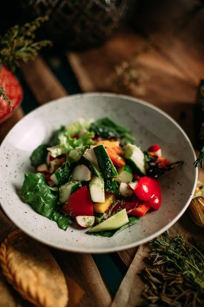 Mongolian traditional food on table