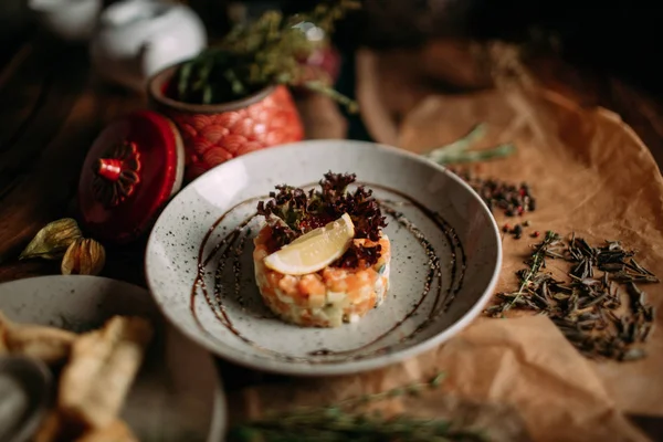 traditional mongolian food with decor