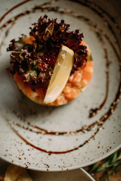 geleneksel Moğol gıda dekor ile