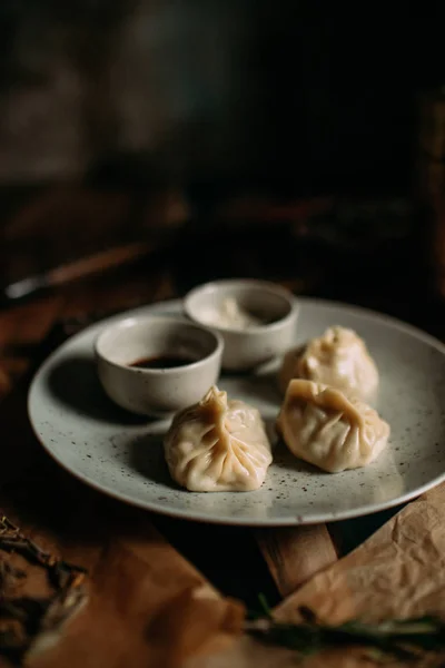 Comida Tradicional Mongol Mesa — Fotografia de Stock