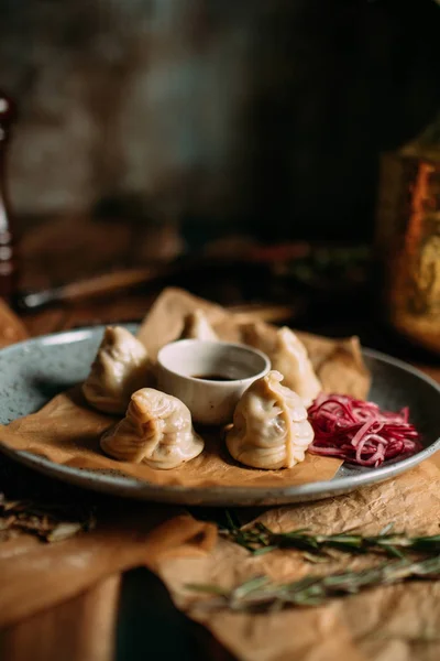 Монгольська Традиційна Їжа Столі — стокове фото