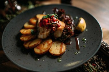 Masasına Moğol geleneksel yemek 