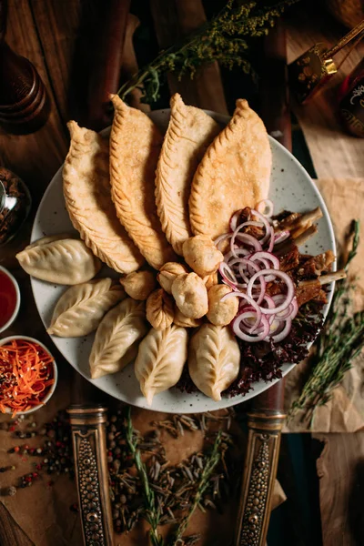 Mongolian Food Traditional Table — Stock Photo, Image