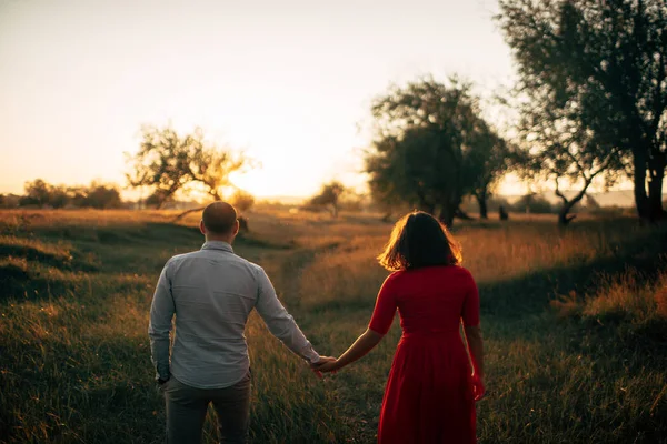 Happu Liefhebbers Hebben Een Leuke Tijd Bij Zonsondergang — Stockfoto