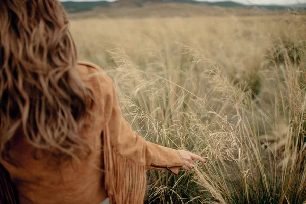 Menina Estilo Boho — Fotografia de Stock