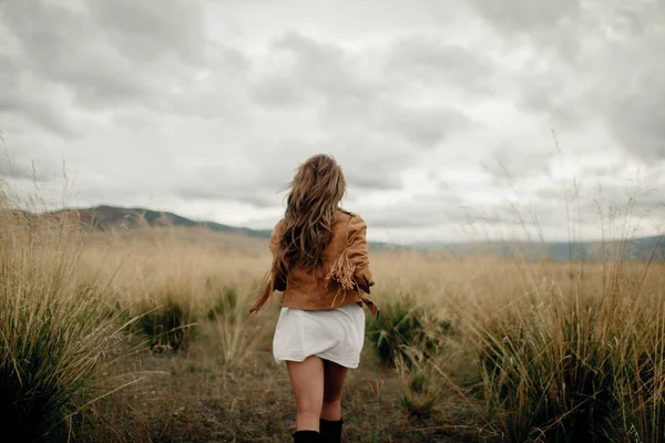 Menina Estilo Boho — Fotografia de Stock