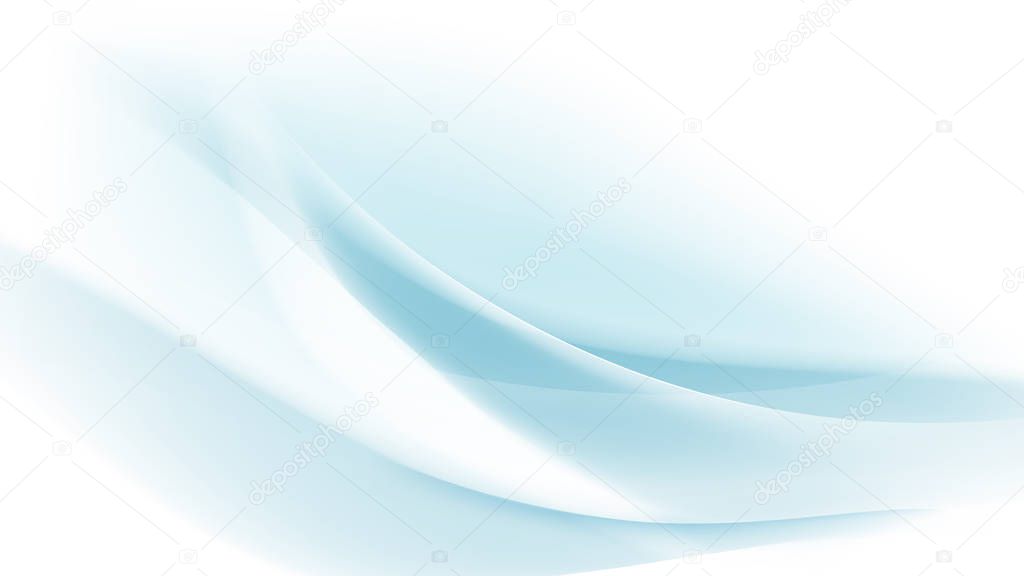 Abstract blue wavy with blurred light curved lines background