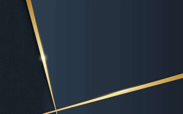Abstraktní Luxusní Zlato Tmavě Modré Pozadí — Stockový vektor