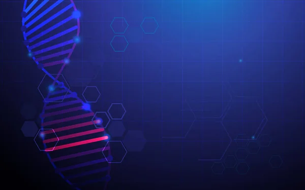 具有医学和科学概念背景的抽象 Dna — 图库矢量图片