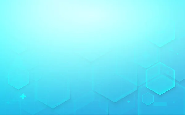Abstrait Numérique Salut Tech Hexagones Sur Fond Bleu — Image vectorielle