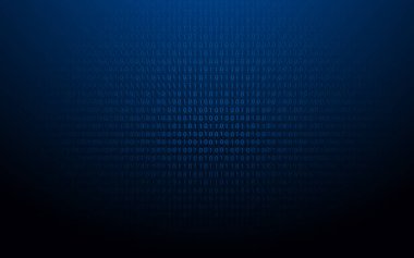 Soyut 1 ve 0 ikili kodu. Matris ve fütüristik arka plan