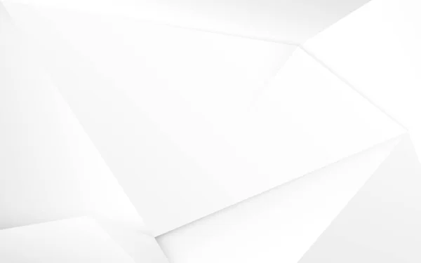 抽象的な白い3Dカオス多角形の表面の背景。イラストベクトル — ストックベクタ