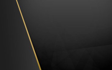Soyut siyah ve altın geometrik vektör arka plan. Metniniz için alan