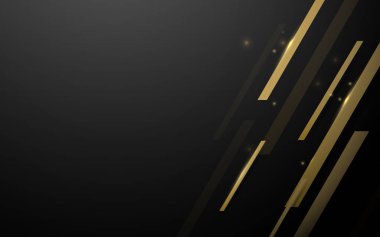 Altın geometrik soyut kareler lüks vektör arka plan. Metniniz için alan