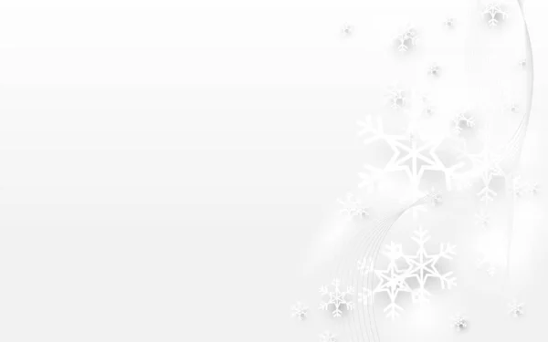 Flocon de neige blanc abstrait et fond clair scintillant. Joyeux Noël et bonne année — Image vectorielle