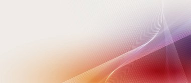 Kırmızı, mor ve sarı minimalist soyut arkaplan, beyaz dalgalı çizgiler, ışık. Fütürist hi teknoloji konsepti