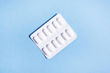 Tablet kapsül beyaz ambalaj 