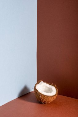 Natürmort kırık Hindistan cevizi