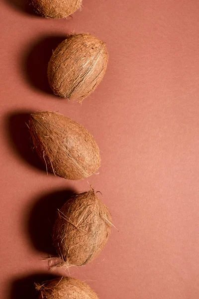 Kilka całych orzechów kokosowych — Zdjęcie stockowe