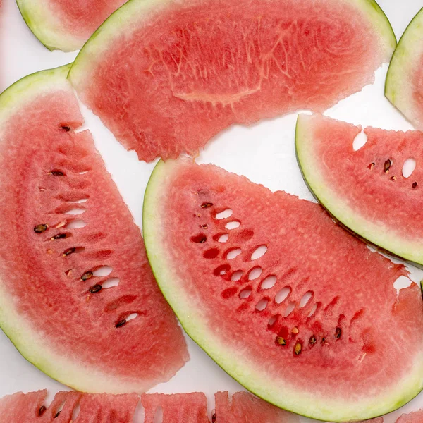 Arka plan kırmızı lezzetli sulu karpuz dilim