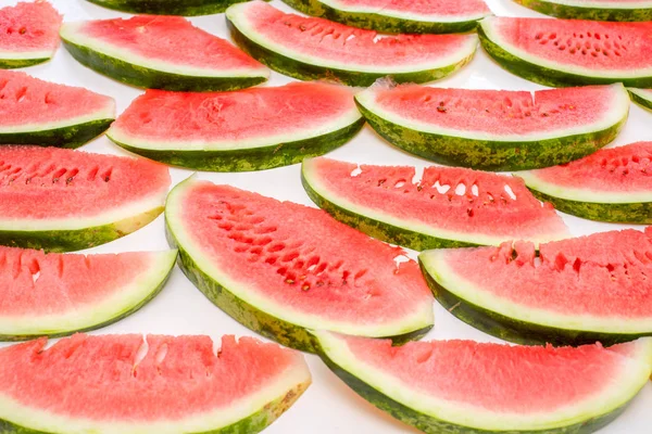Arka plan kırmızı lezzetli sulu karpuz dilim