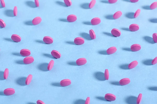 ピンクの丸い錠剤 — ストック写真