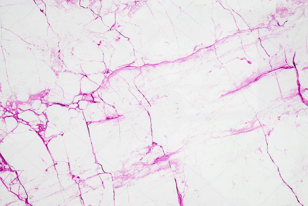 Texture of broken granite with pink cracks