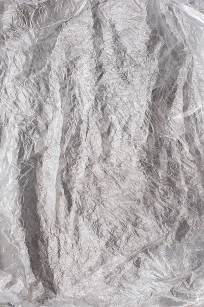 Arka plan şeffaf buruşuk plastik torba