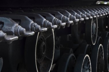 Tank tırtıl yakın çekim makaleler ve savaş ve çatışma malzemeleri için