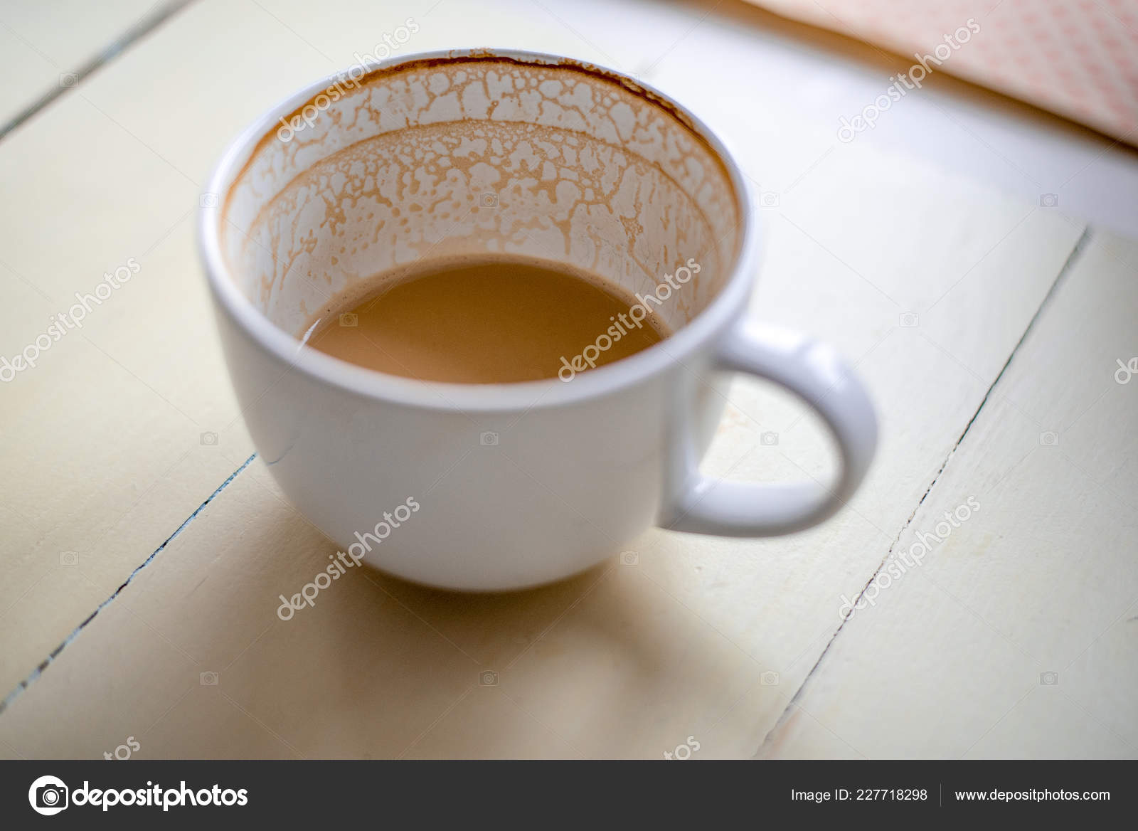 Half Empty White Coffee Cup On Wooden Table Stock Photo By C Manhattan001 Half Empty White Coffee Cup On Wooden Table Stock Photo By C Manhattan001
