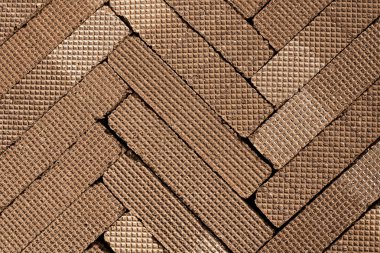 Çikolata kahverengi gofret doku