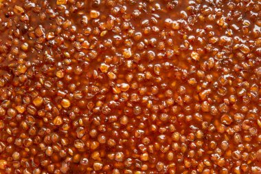 Deniz karabatağı reçeli. Ev yapımı. Doğal yiyecekler. Arkaplan.