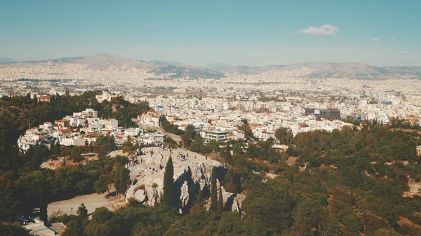 Афины, Греция Skyline Стоковая Картинка