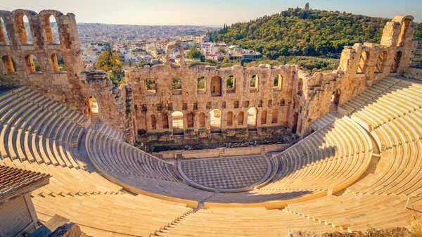 Dionysos teater på Akropolis, Aten, Grekland Stockbild