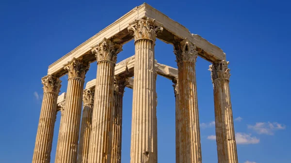Templo de Zeus Olímpico Ruínas em Atenas, Grécia — Fotografia de Stock