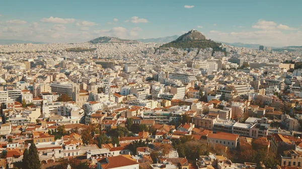 雅典, 希腊城市天际线 免版税图库照片