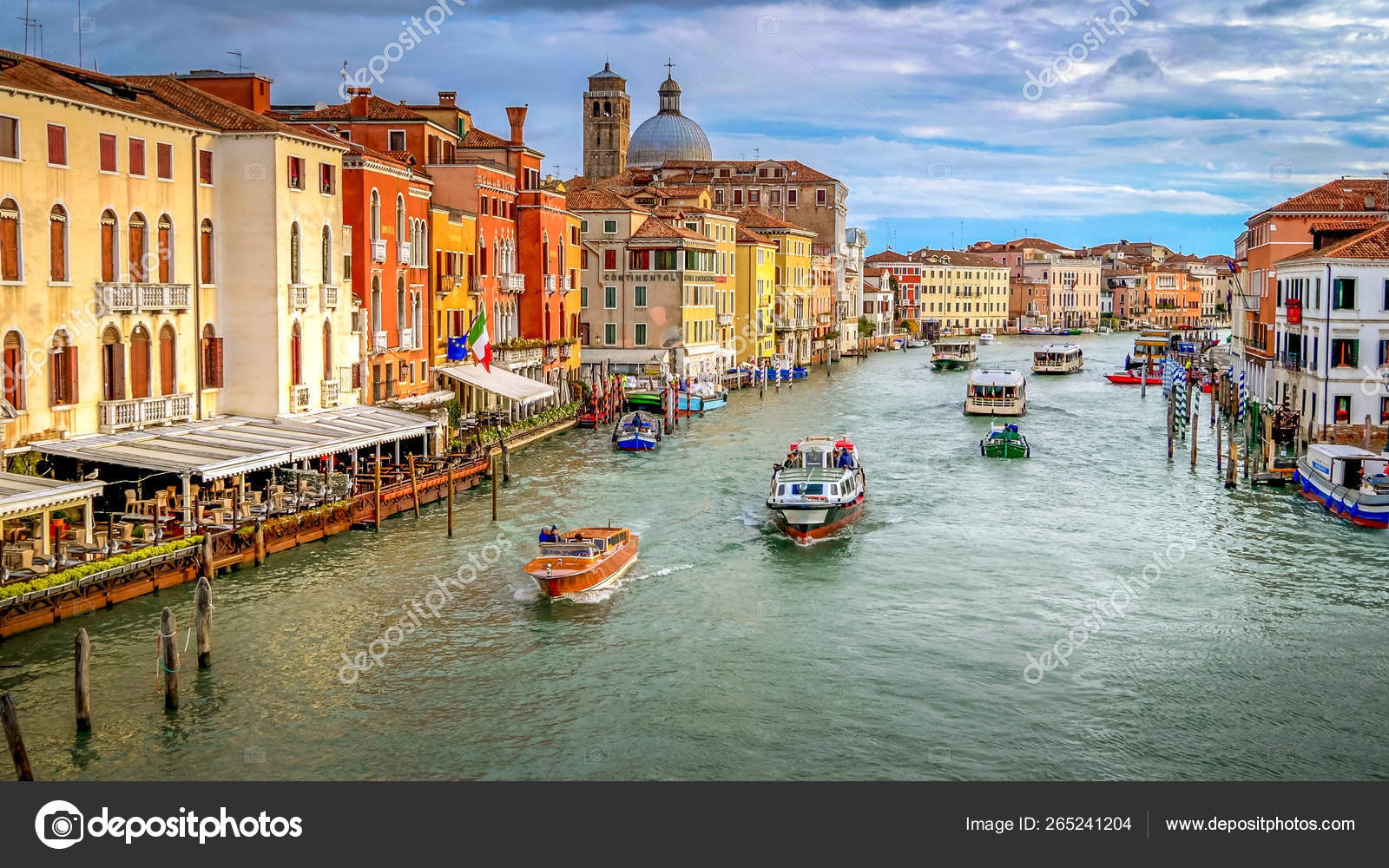 Vaporetto On The Grand Canal In Venice Stock Photo - Download