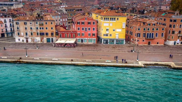 Venedik'in Şehir Manzarası, Venedik Lagünü Boyunca, İtalya — Stok fotoğraf