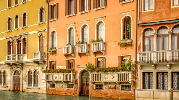 Venezia Architettura Lungo il Canal Grande — Foto Stock