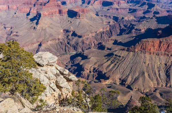 Rugged Beauty Grand Canyon South Rim — Stock Photo, Image