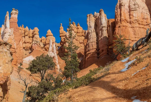 Paisaje Escénico Del Parque Nacional Bryce Canyon Utah Invierno —  Fotos de Stock