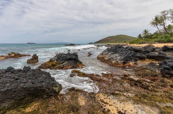 Мальовничий Краєвид Вздовж Узбережжя Мауї Гаваї — стокове фото