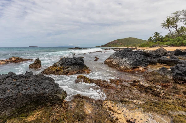 Paisaje Paisajístico Largo Costa Maui Hawaii —  Fotos de Stock