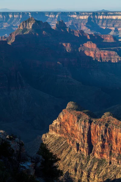 Paesaggio Panoramico Del Grande Canyon Dal Bordo Nord — Foto Stock