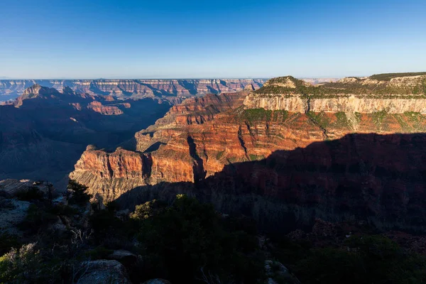 Paesaggio Panoramico Del Grande Canyon Dal Bordo Nord — Foto Stock