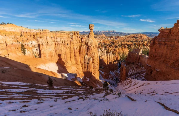 Teh Paisaje Pintoresco Del Parque Nacional Bryce Canyon Utah Invierno —  Fotos de Stock