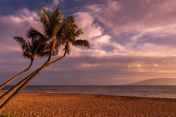 Egy Gyönyörű Naplemente Sziget Maui — Stock Fotó