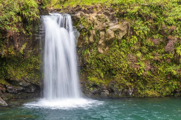 Een Schilderachtige Tropische Waterval Weg Naar Hana Maui — Stockfoto