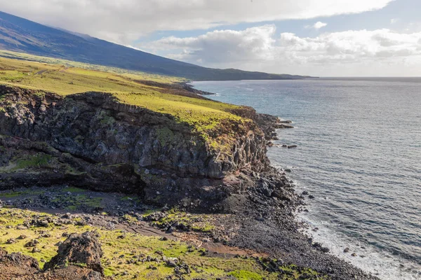 Den Natursköna Robusta Maui Kusten Nära Hana — Stockfoto